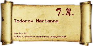 Todorov Marianna névjegykártya